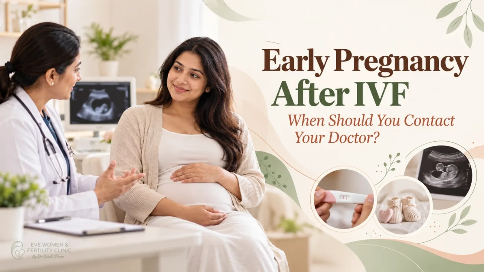 Illustration for guide on early pregnancy after ivf: when to call your doctor