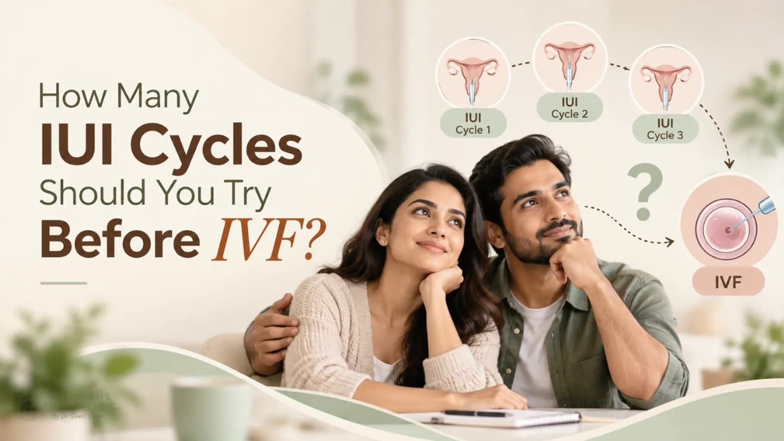 Illustration for guide on how many iui cycles should you try before ivf?