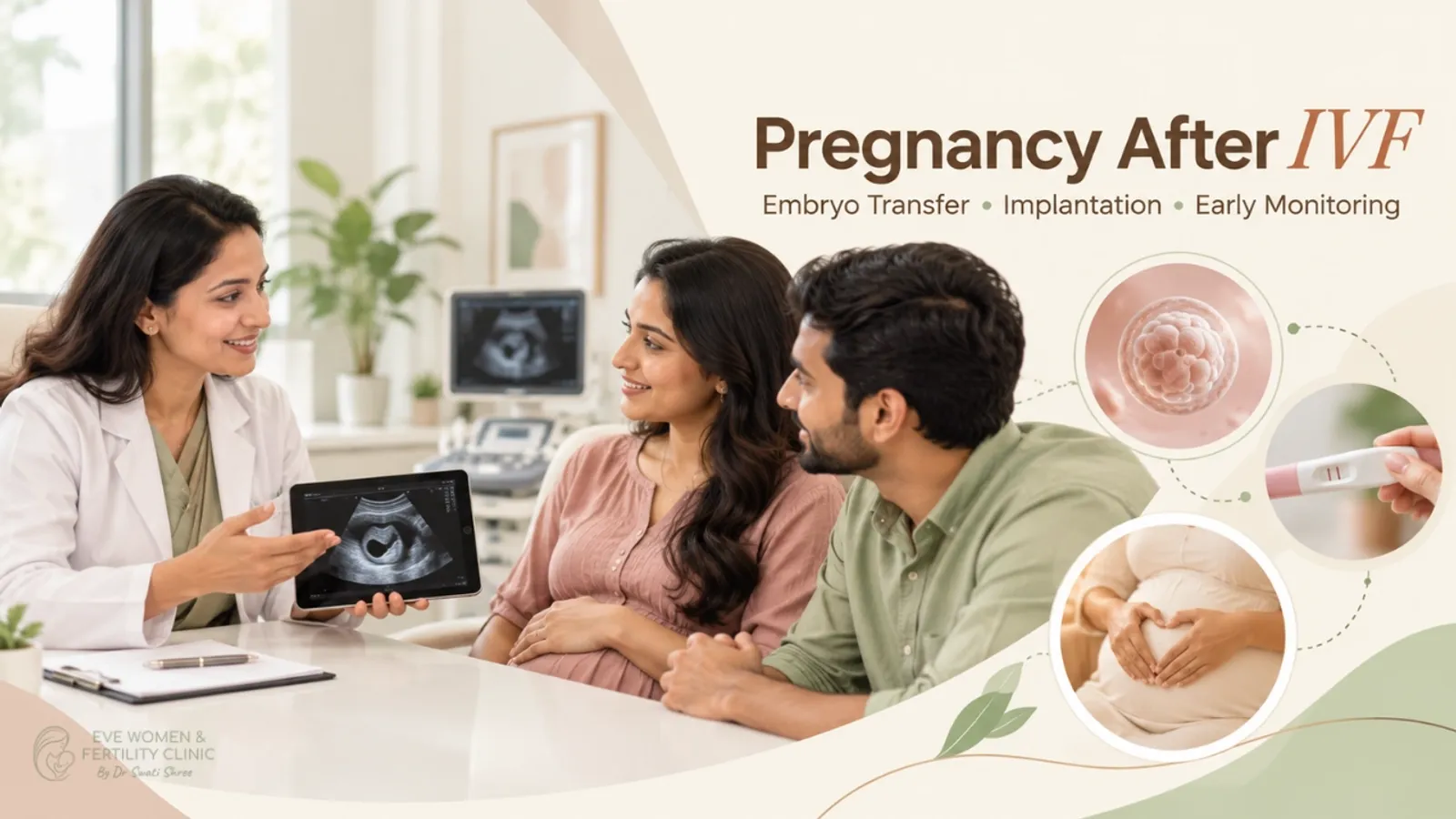 Illustration for guide on pregnancy after ivf: what happens after embryo transfer