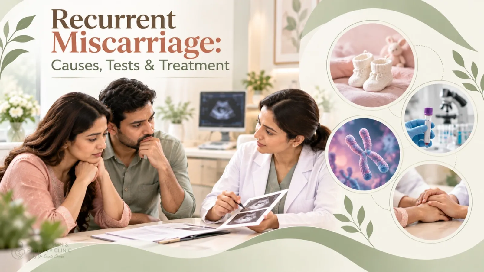 Illustration for guide on recurrent miscarriage: causes, tests & treatment