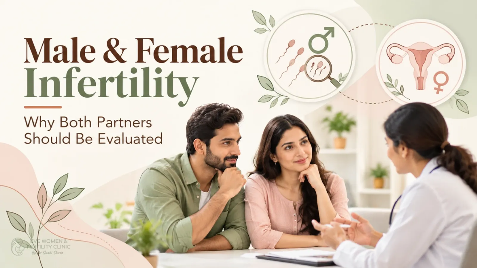 Illustration for guide on why both partners need fertility evaluation